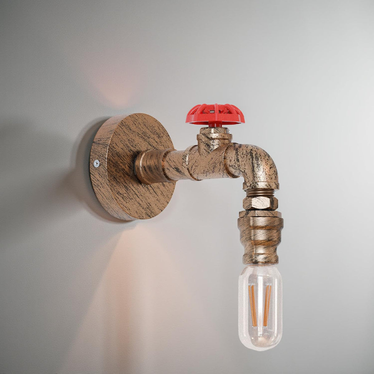 Industrial Steampunk Pipe Wall Light Vintage E27 ~6323-2