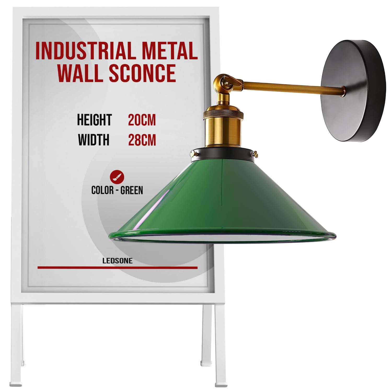 Wall Sconce Light Metal Indoor Easy Fit Max 60W ~6276-6