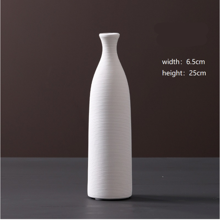 TerraWhiteMinimal — Decorative Vase