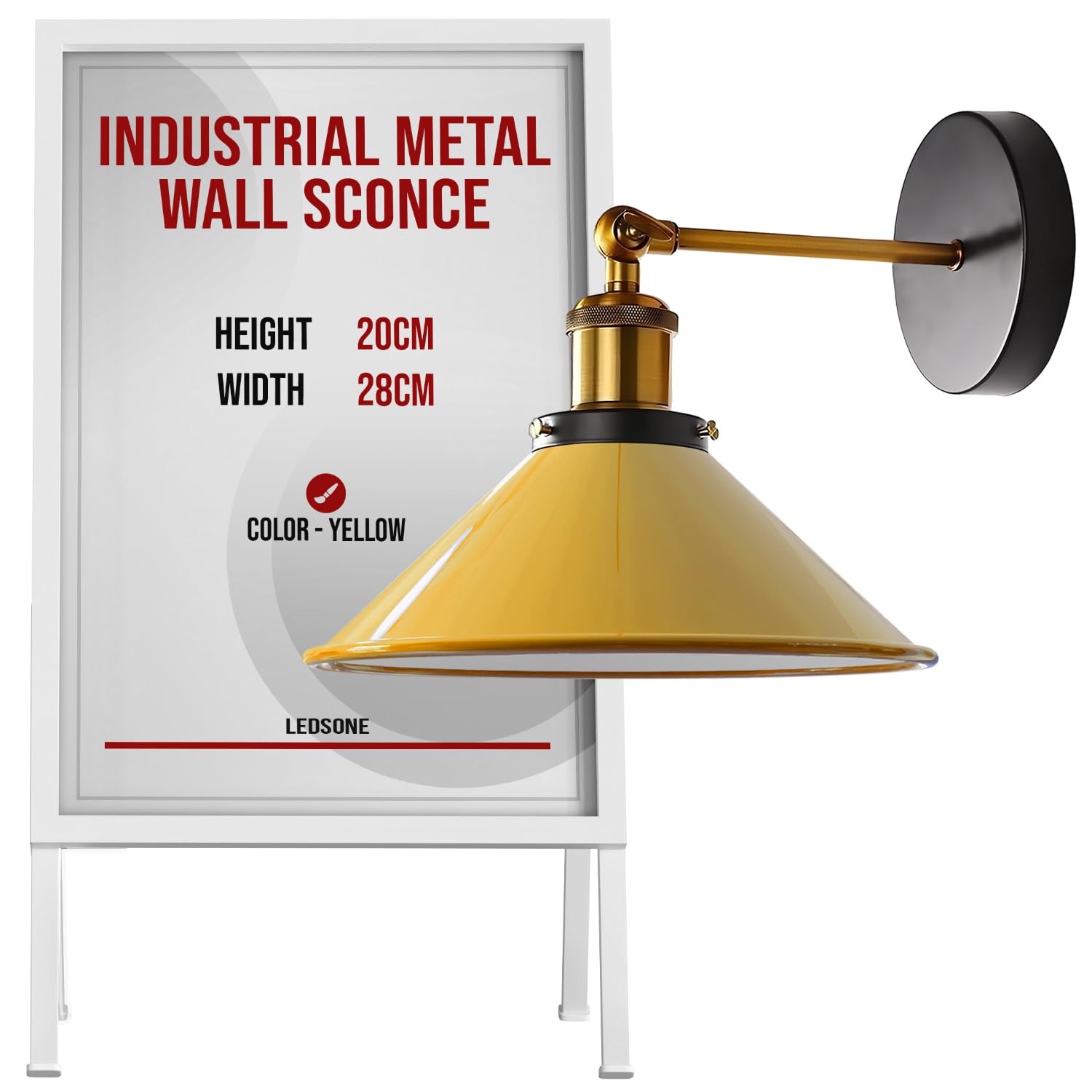 Wall Sconce Light Metal Indoor Easy Fit Max 60W ~6276-10