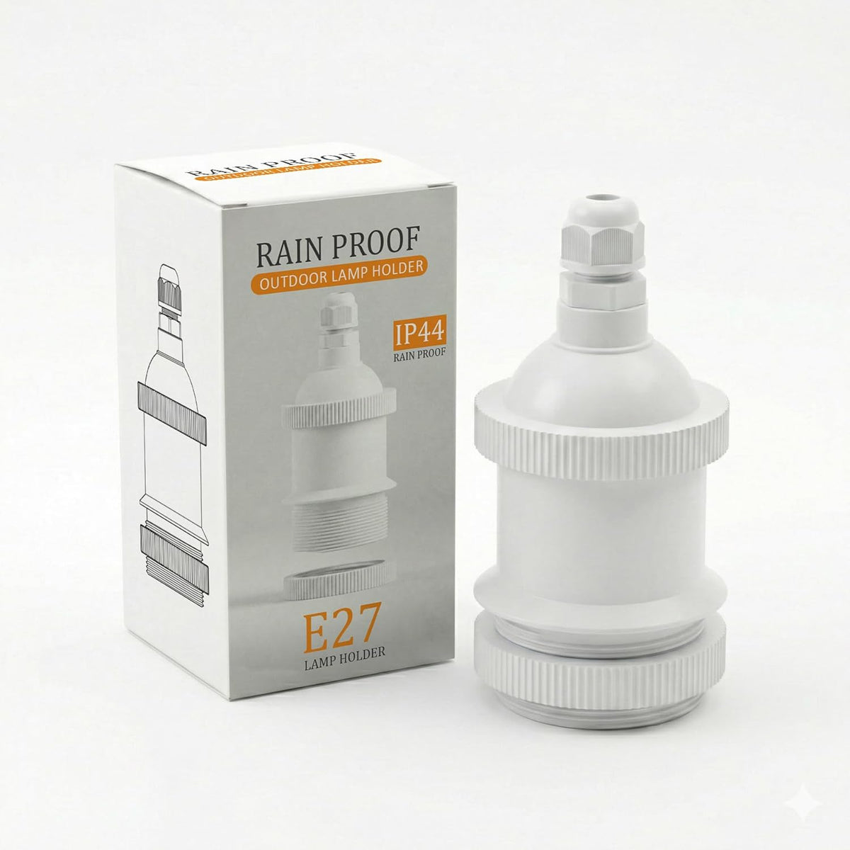 IP44 Rainproof Outdoor E27 Lamp Holder Max 60W ~6560-5