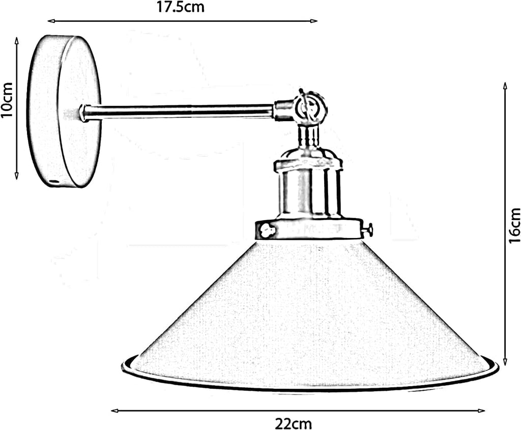 Industrial Metal Wall Sconce LED Light Fixtures ~ 6278-2