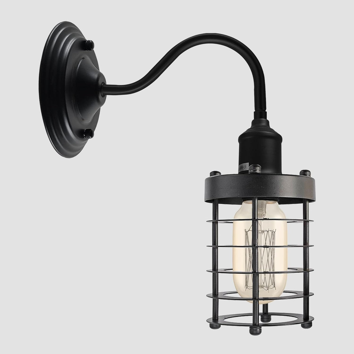 Vintage Metal Dome Shade Wall Sconce Light ~6392-8