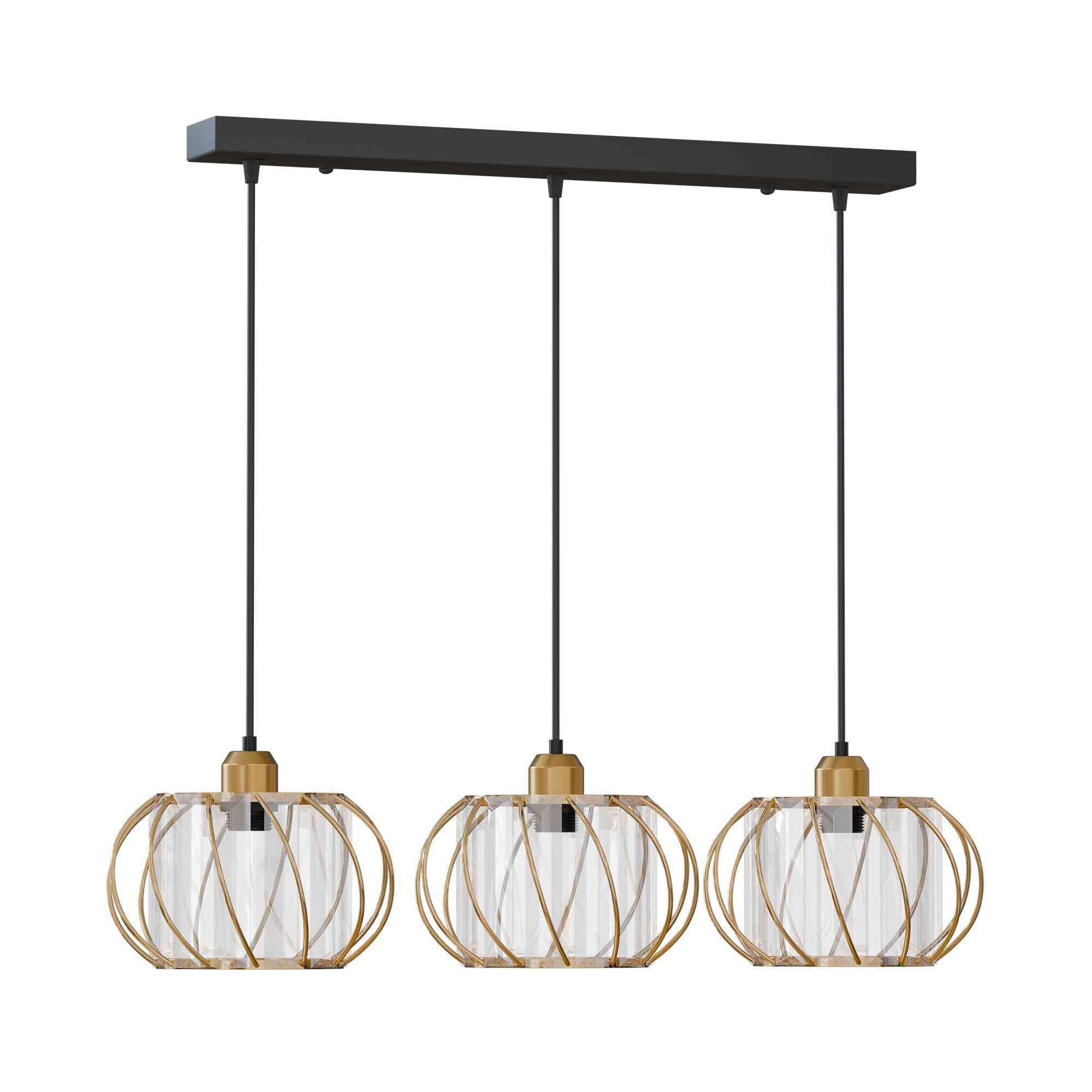 3 Light Crystal Glass Pendant Lamp ~6537