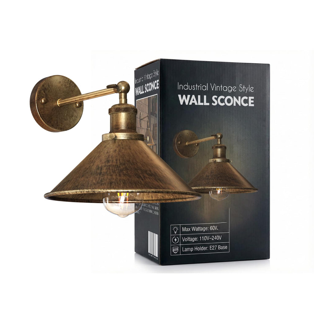 Wall Lights Metal Vintage Adjustable Swivel Living Room ~6784