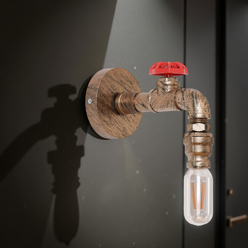 Industrial Steampunk Pipe Wall Light Vintage E27 ~6323-1