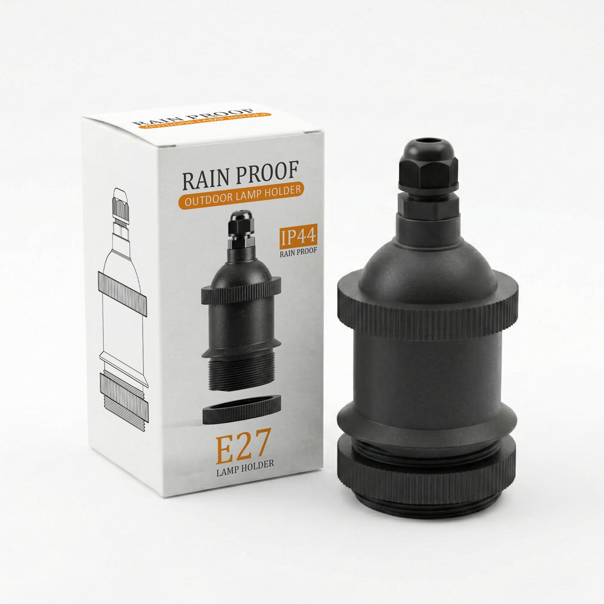 IP44 Rainproof Outdoor E27 Lamp Holder Max 60W ~6560-4