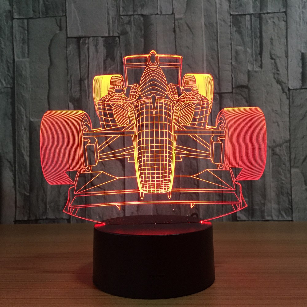 RaceGlow — 3D Racing Car LED Night Light
