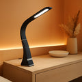 Rechargeable LED Desk Lamp With Dimmable Gooseneck-0