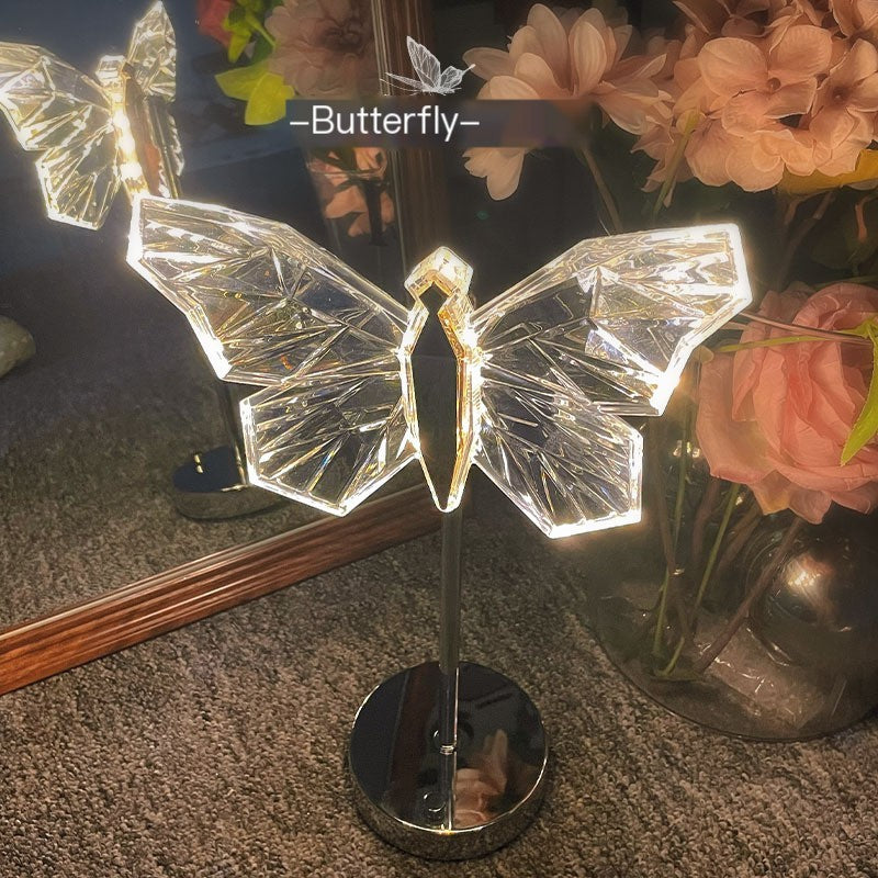 USB LED Crystal Night Light for Bedroom Decor