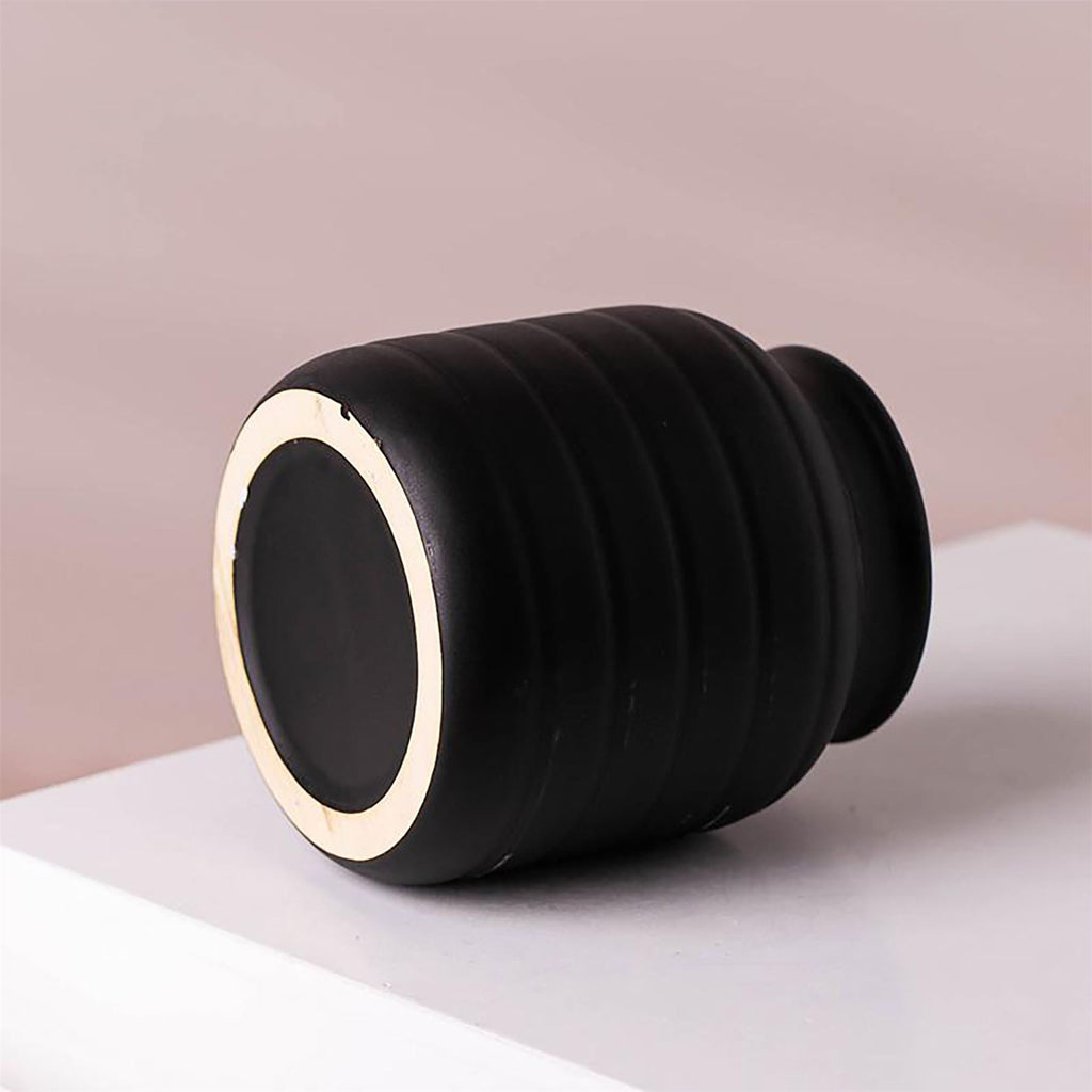 Black Vase Planter 13 x 13 x 14cm-4