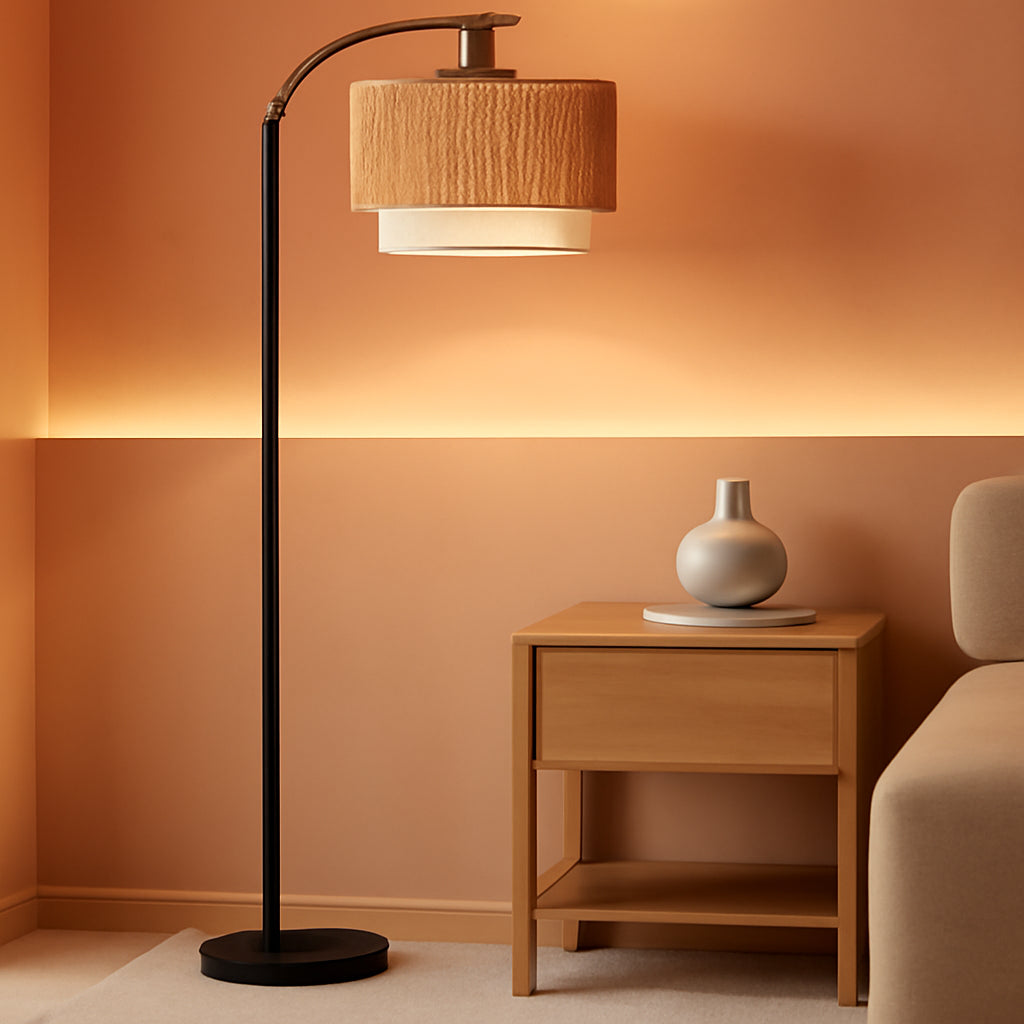 Arched Floor Lamp With Adjustable Color Temperatures-0