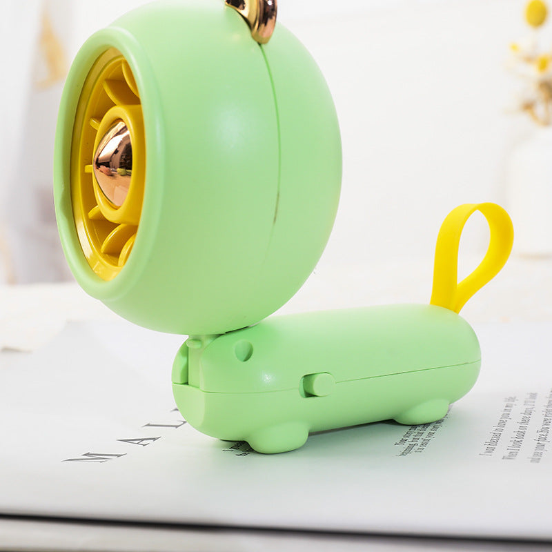 Portable Cartoon USB Rechargeable Handheld Fan
