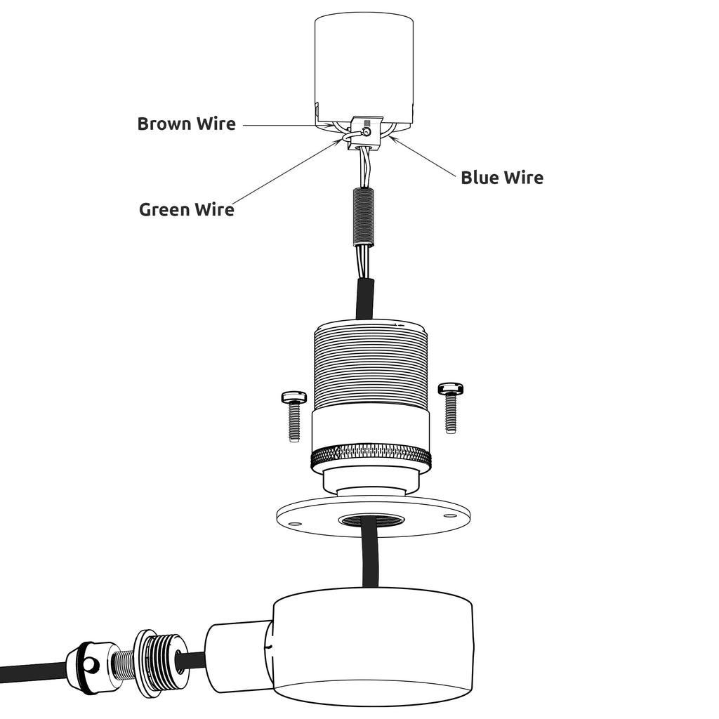 Conduit Pipe Table Lamp Kit with Dimmer Switch Steampunk Light -5651-2