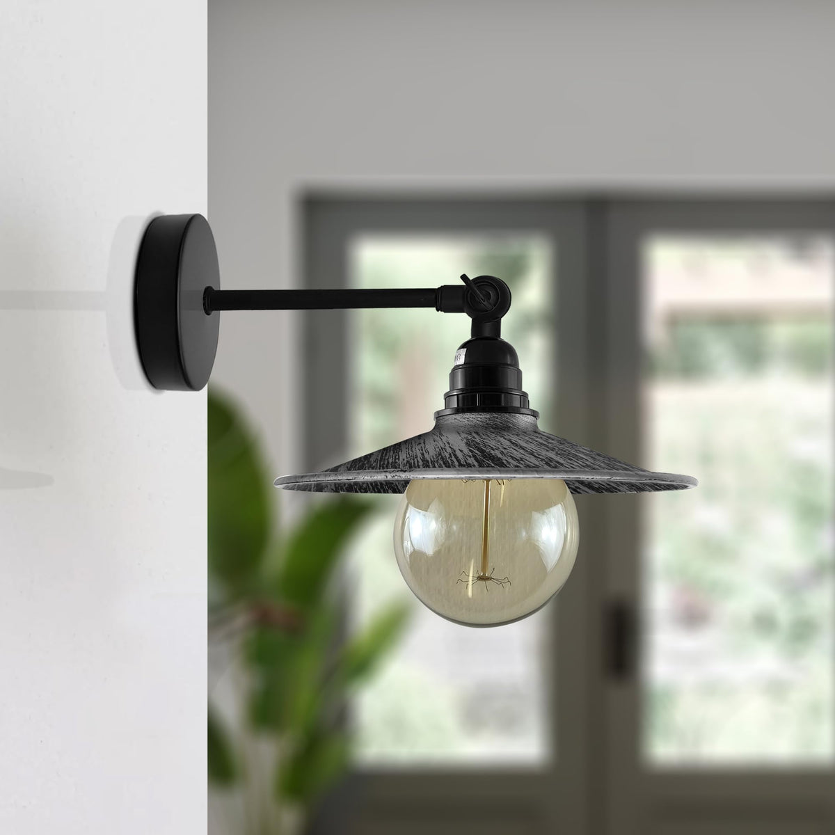 Metal Flat Shade Vintage Wall Sconce Wall Light Fixtures ~6136-0