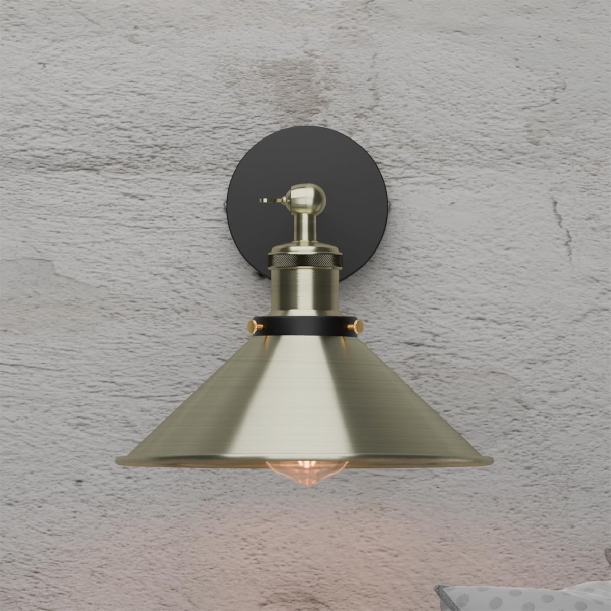 Industrial Indoor Wall Light Metal ~6347-0