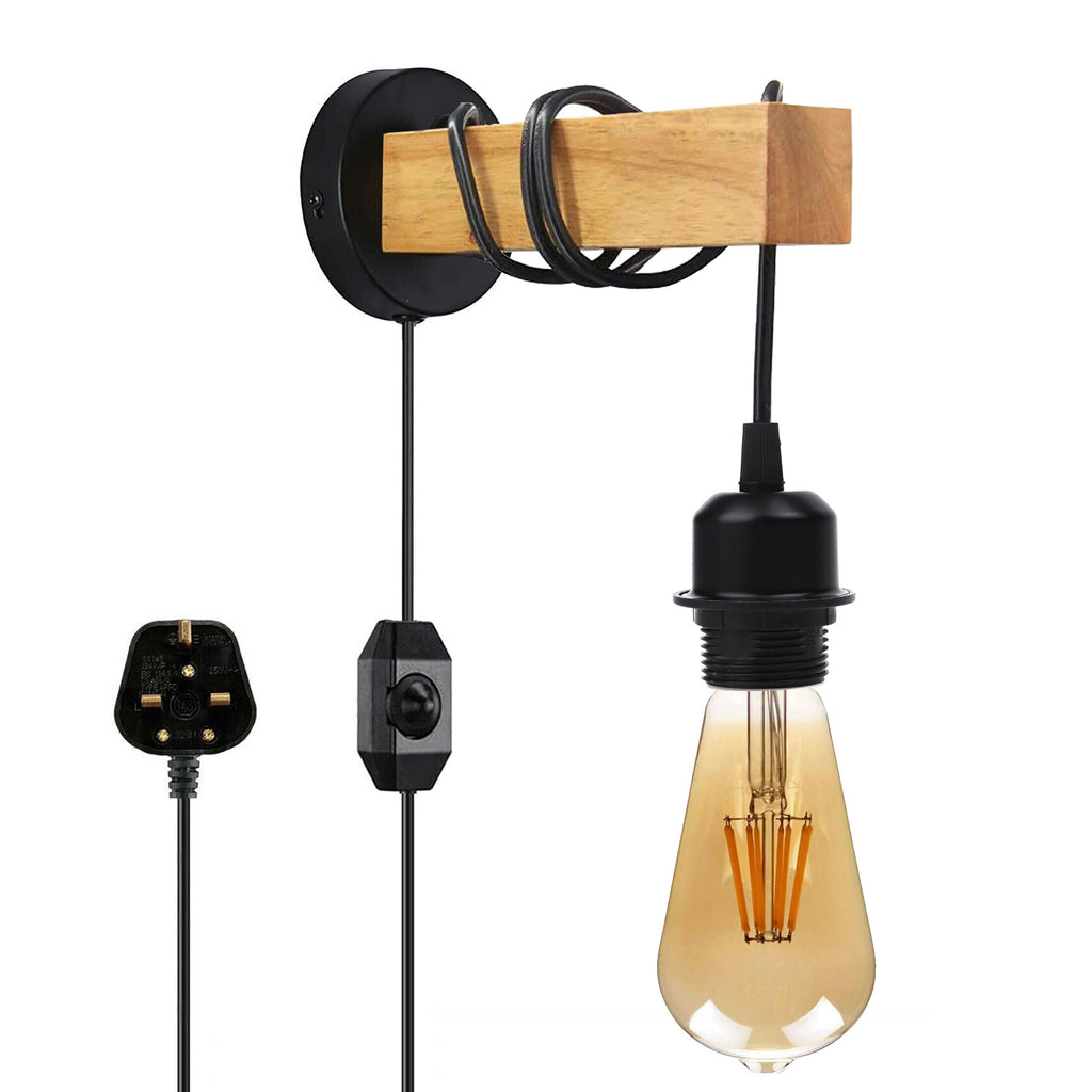 Dimmer Wooden Wall Light ~6444-5