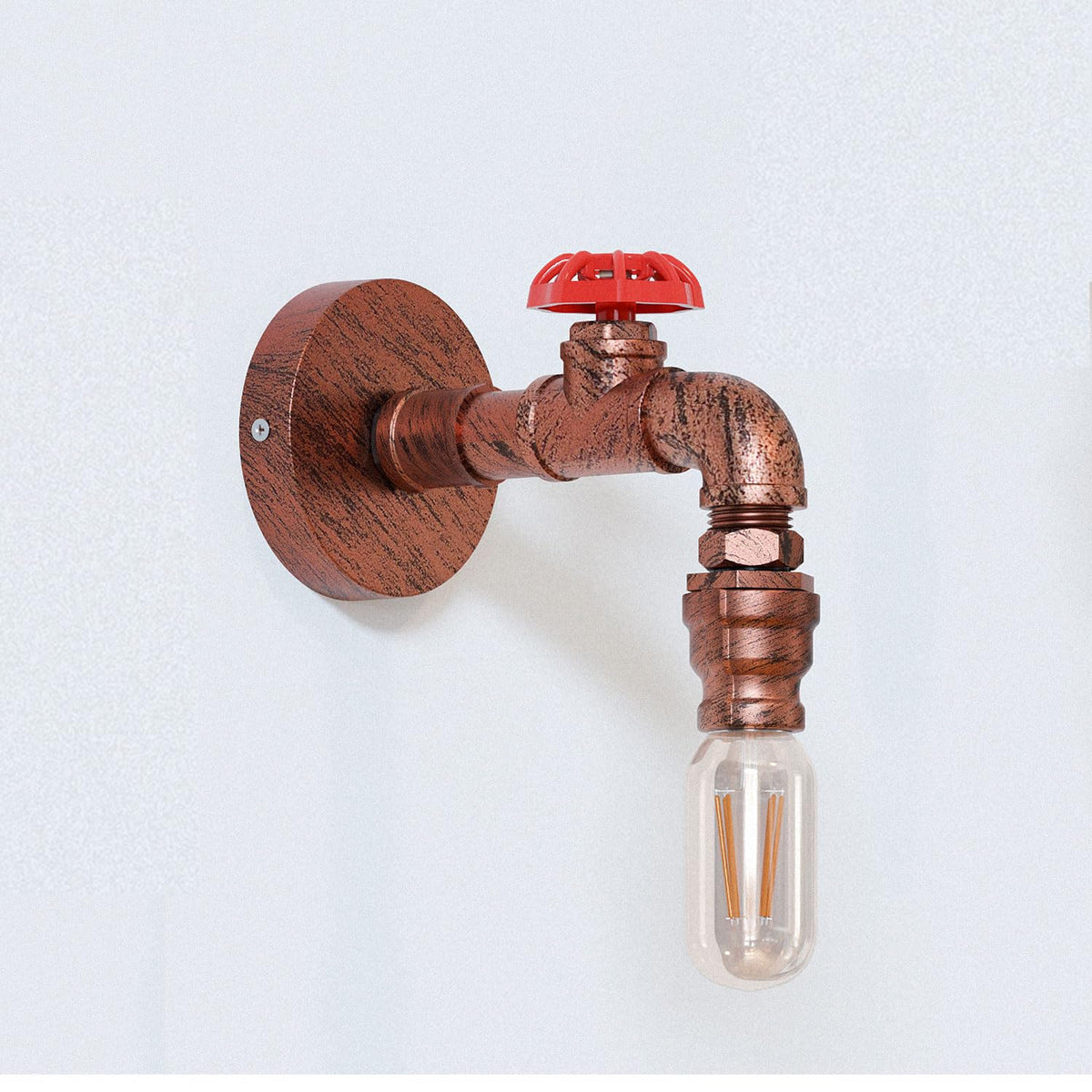 Industrial Steampunk Pipe Wall Light Vintage E27 ~6323-9