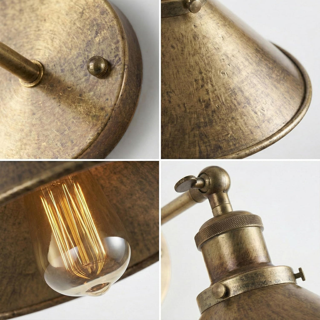 Wall Lights Metal Vintage Adjustable Swivel Living Room ~6784