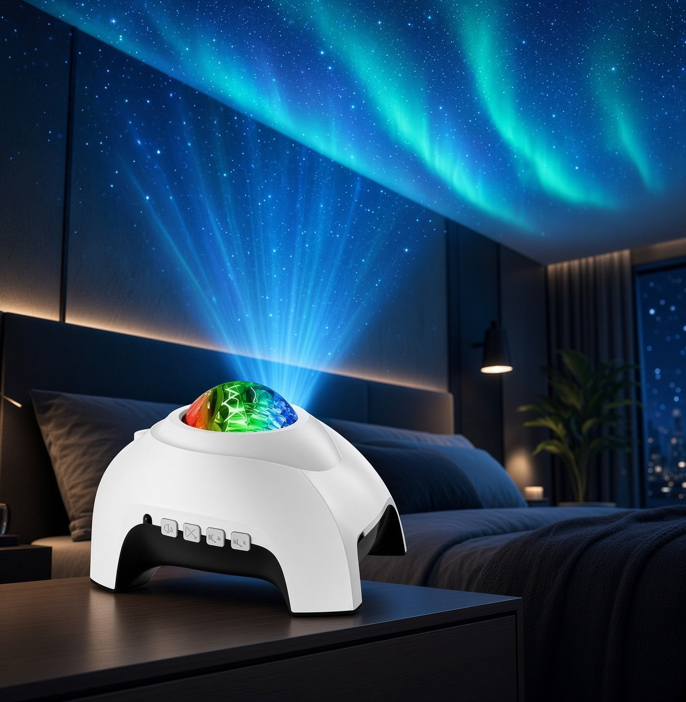 OrbNova — Galaxy & Aurora Projector with Speaker