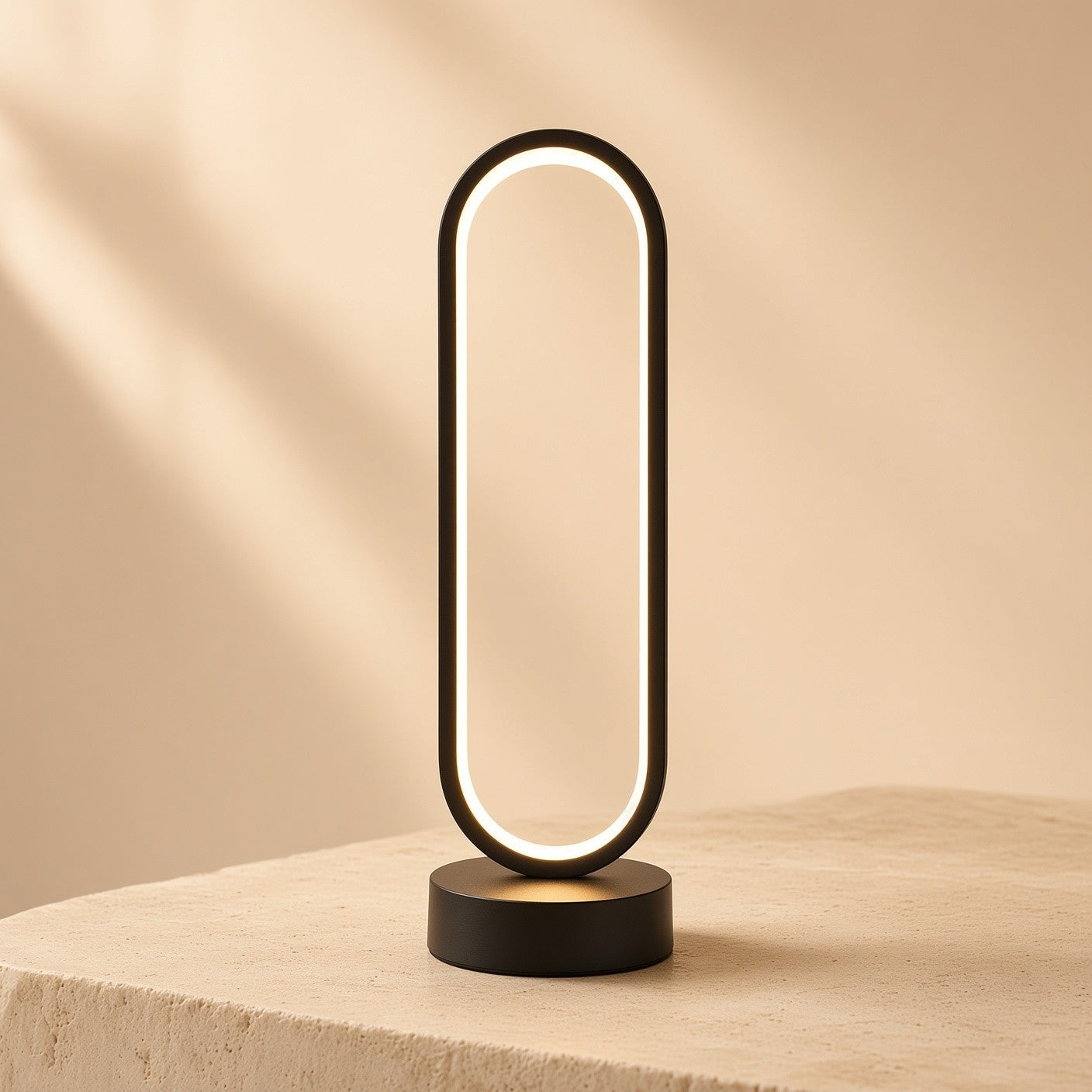 OvalAura — Oval Ring LED Ambient Table Lamp