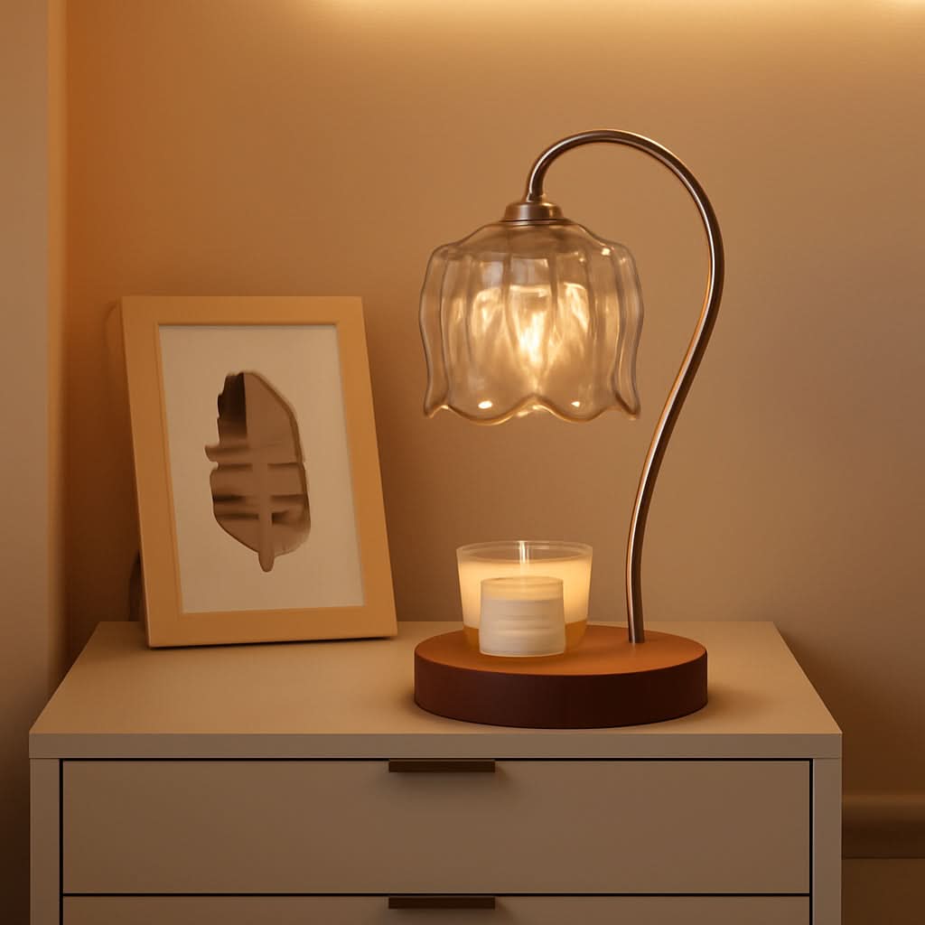 Electric Aromatherapy Candle Warmer Lamp With Timer-0