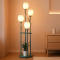 Verdigris Illuminating Tulip Three LED Floor Lamp Deco-0