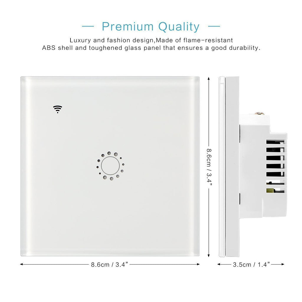 Sonoff Touch 86mm Smart Home Light Switch, Alexa Compatible