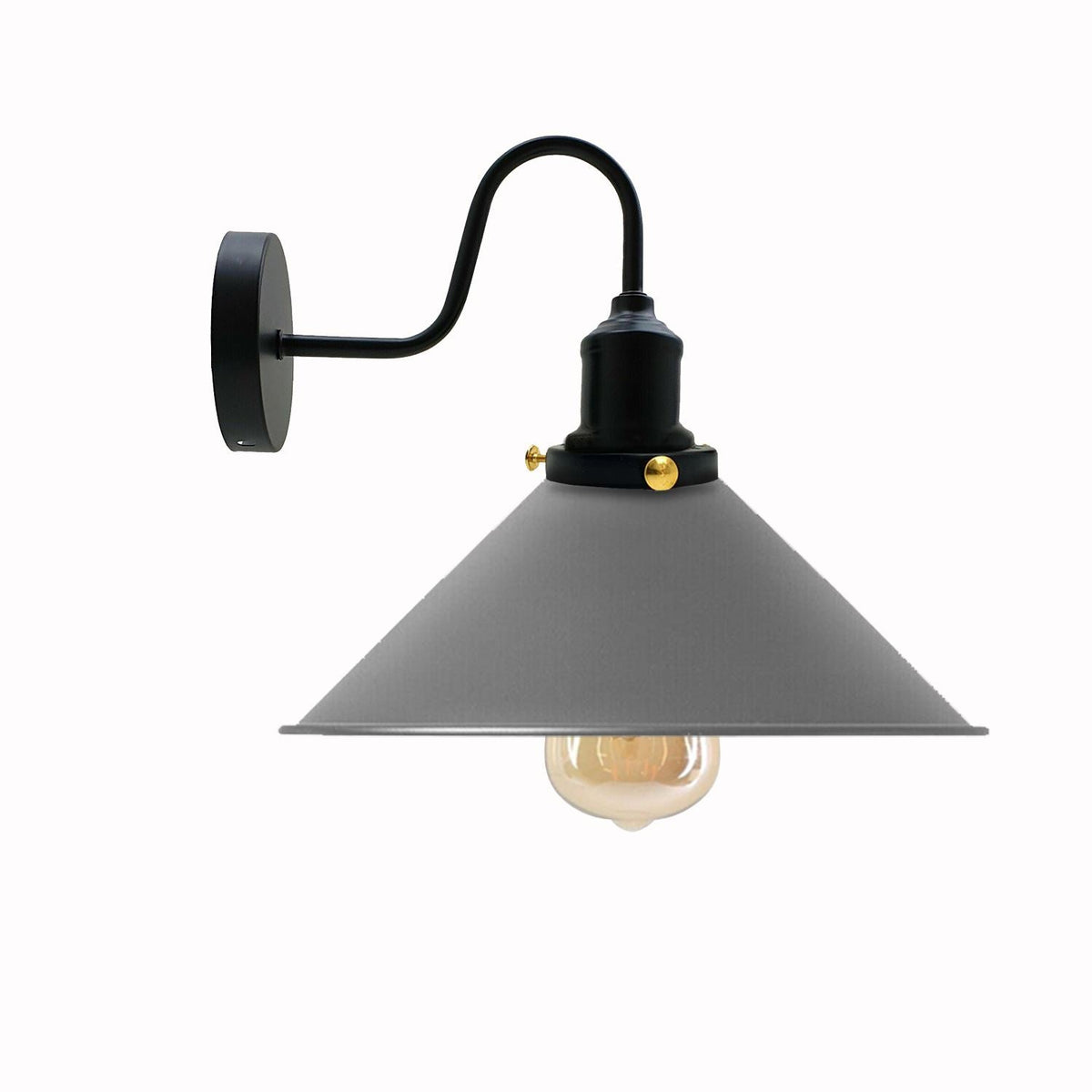 Industrial Wall Lights Indoor Swan Neck Indoor Sconce Meta  ~3391-6
