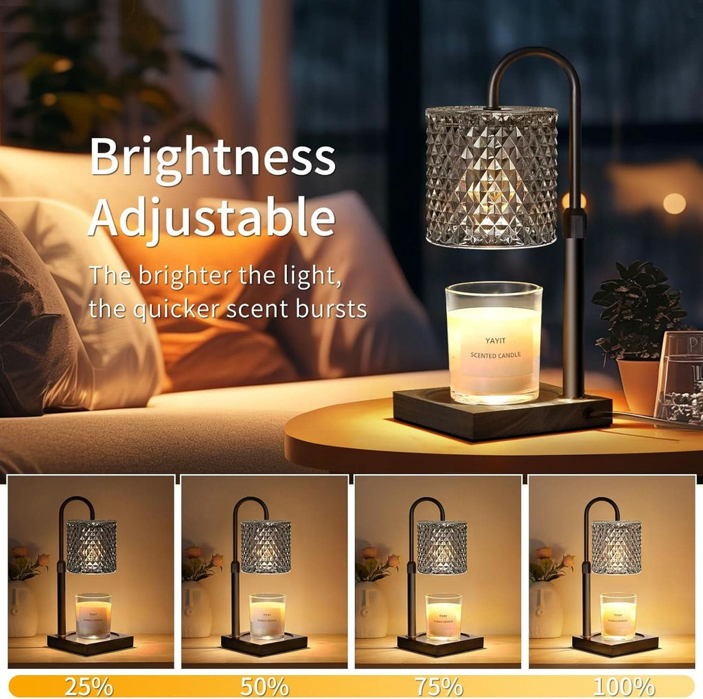 Candle Warmer Lamp With Timer Dimmer Height Adjustable-3