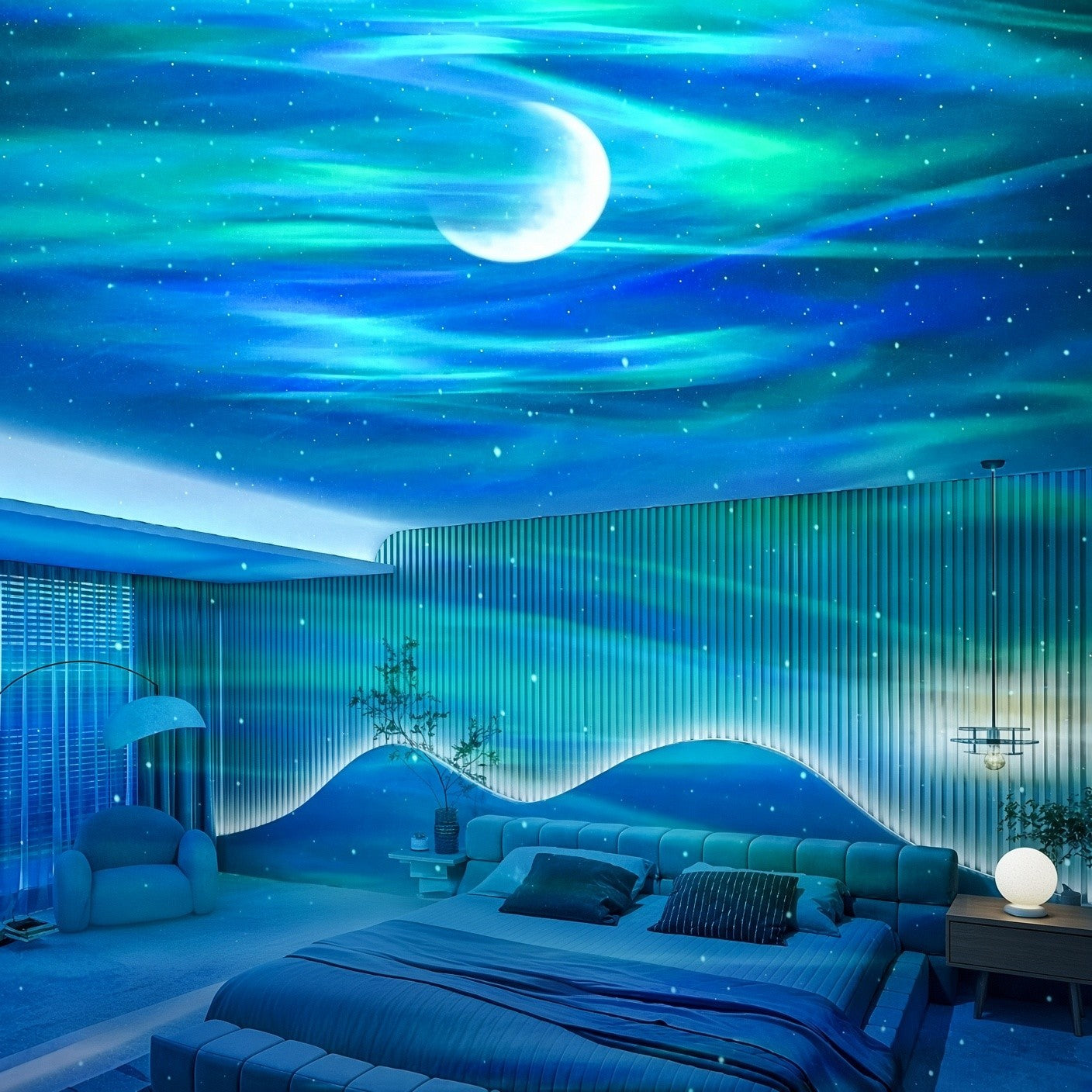 NovaDream — Aurora Projector with Bluetooth Speaker
