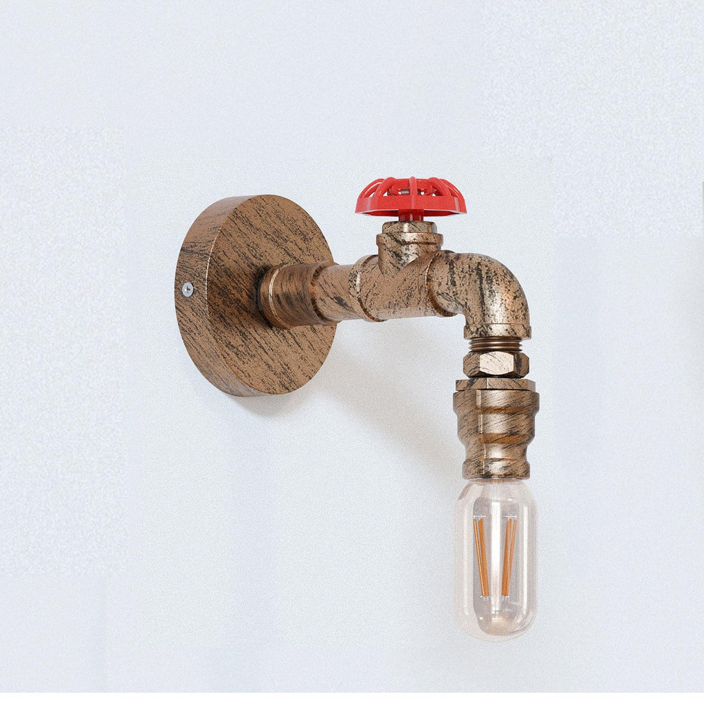 Industrial Steampunk Pipe Wall Light Vintage E27 ~6323-0
