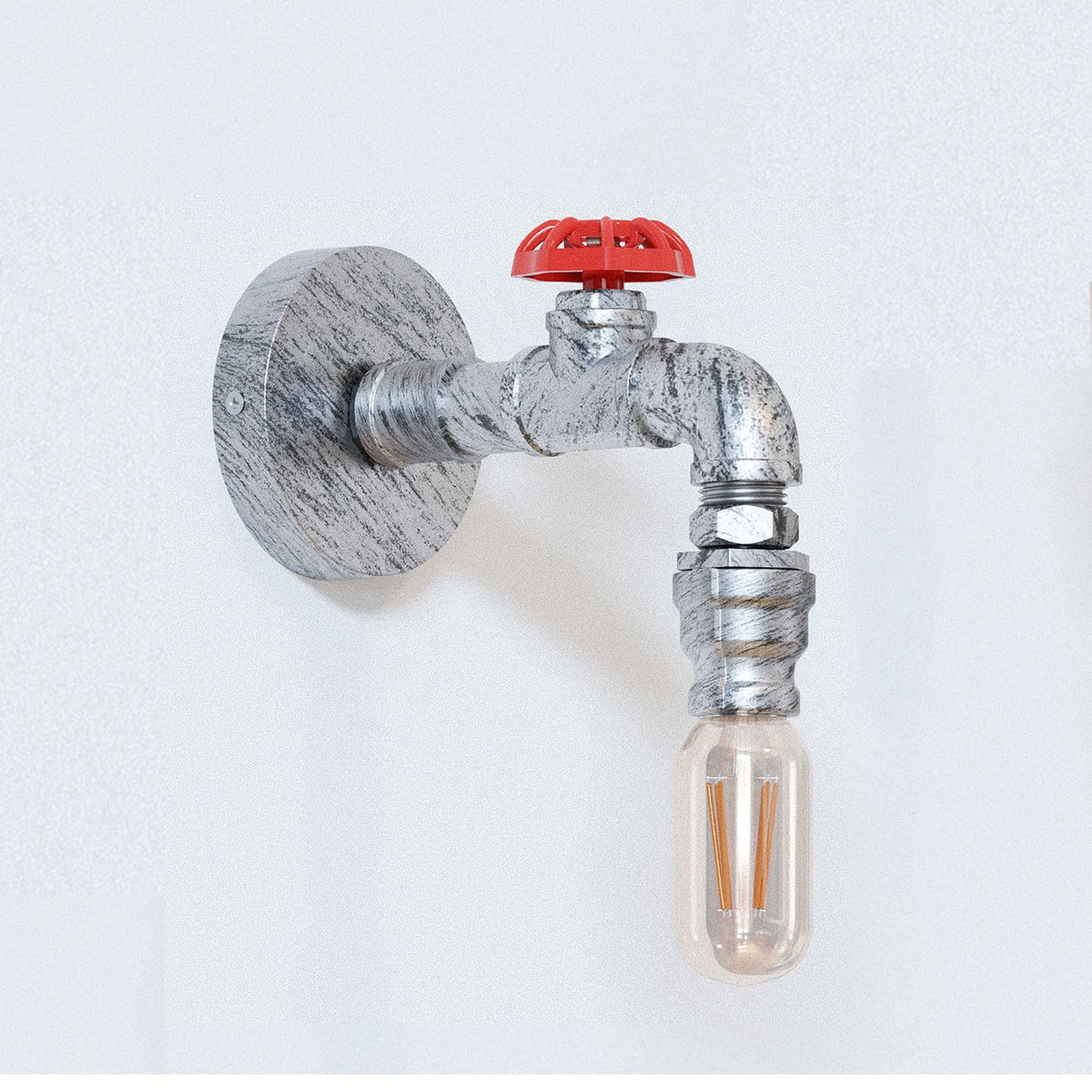 Industrial Steampunk Pipe Wall Light Vintage E27 ~6323-3