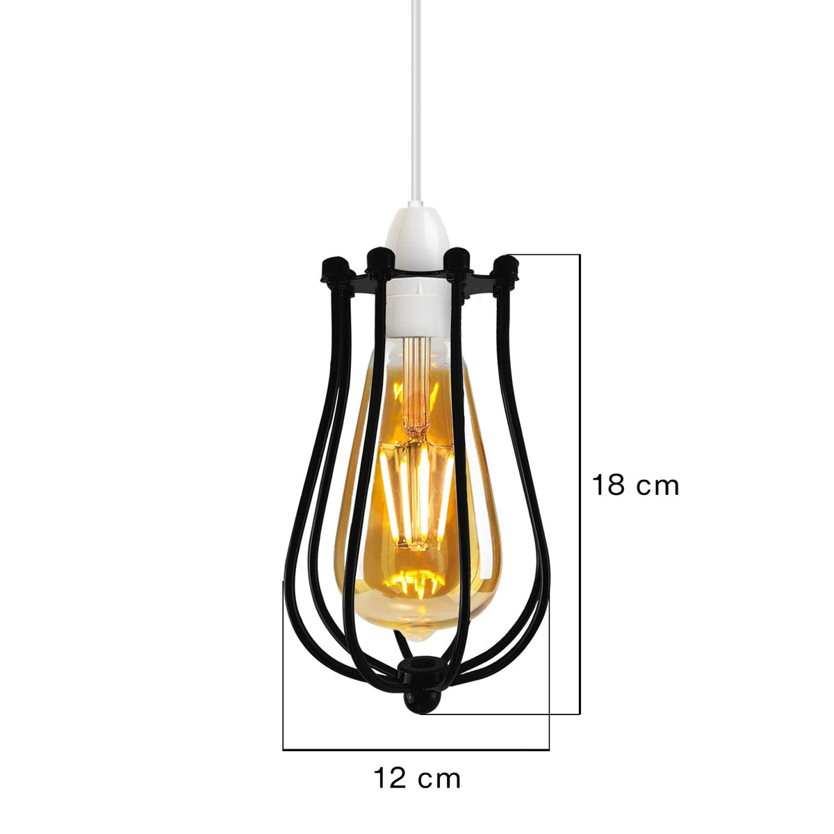 Metal Balloon Cage Shade Wall Easy Fit Hanging light ~2444-1