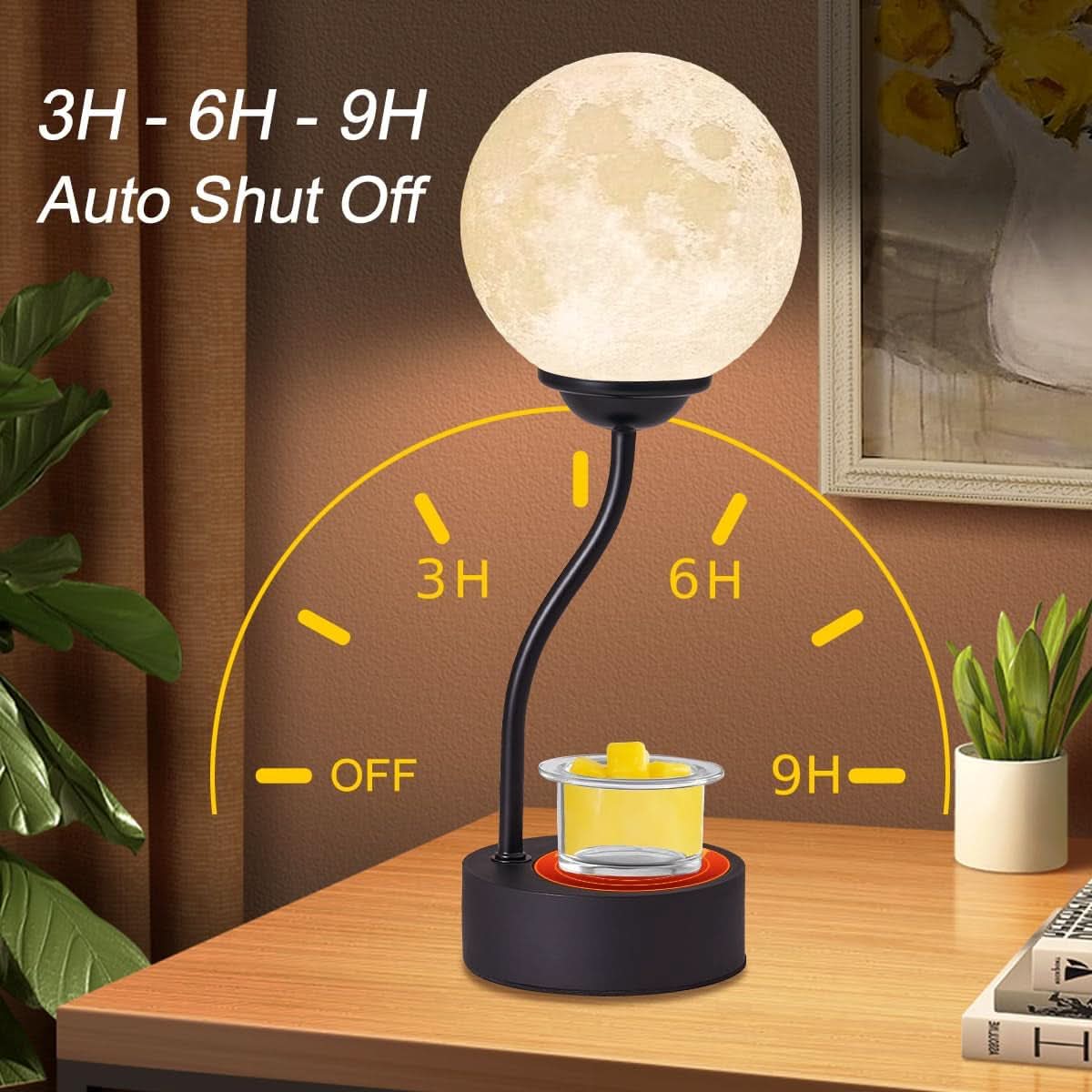 Energy Efficient Candle Warmer Lamp 7 Colors Moonlight-3