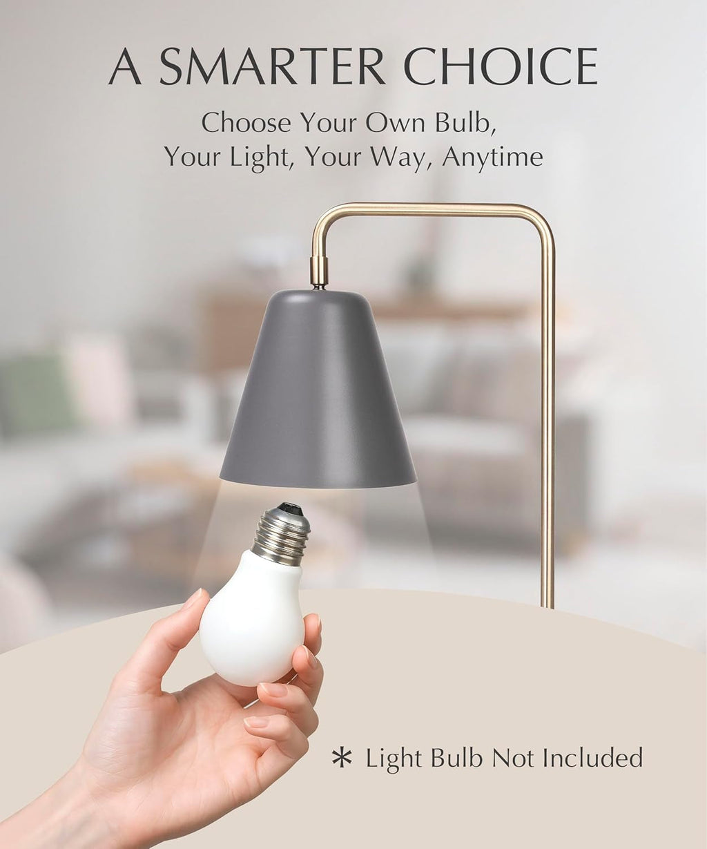 Steady Brass Floor Standing Reading Lamp Adjustable-2