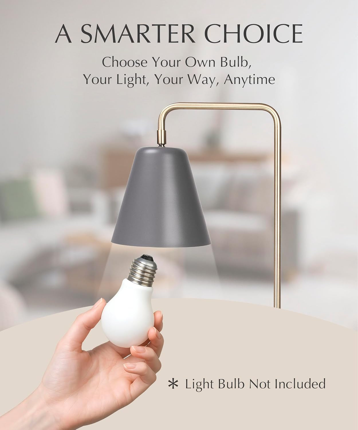 Steady Brass Floor Standing Reading Lamp Adjustable-2
