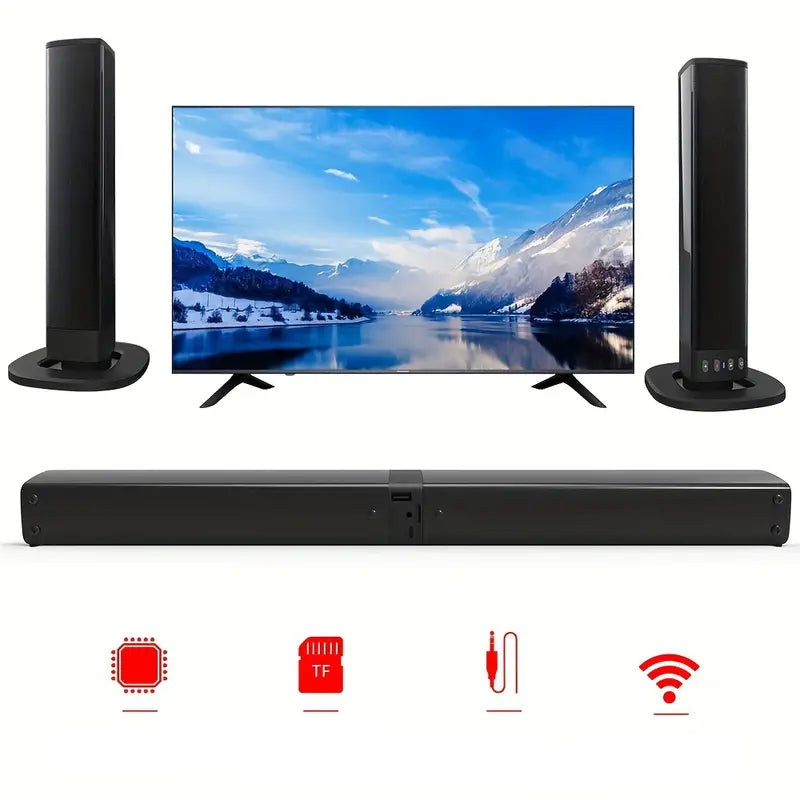NNETM 20W 3D Home Theater Stereo Surround Wireless Speaker - Black
