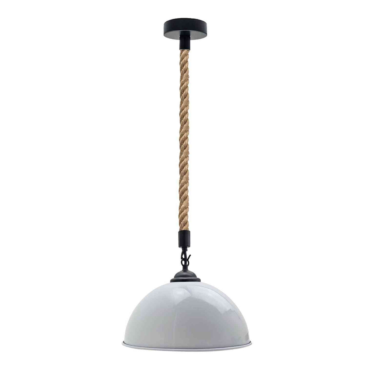 40cm Large Dome Shaded Hemp Rope Pendant Light ~6564-6