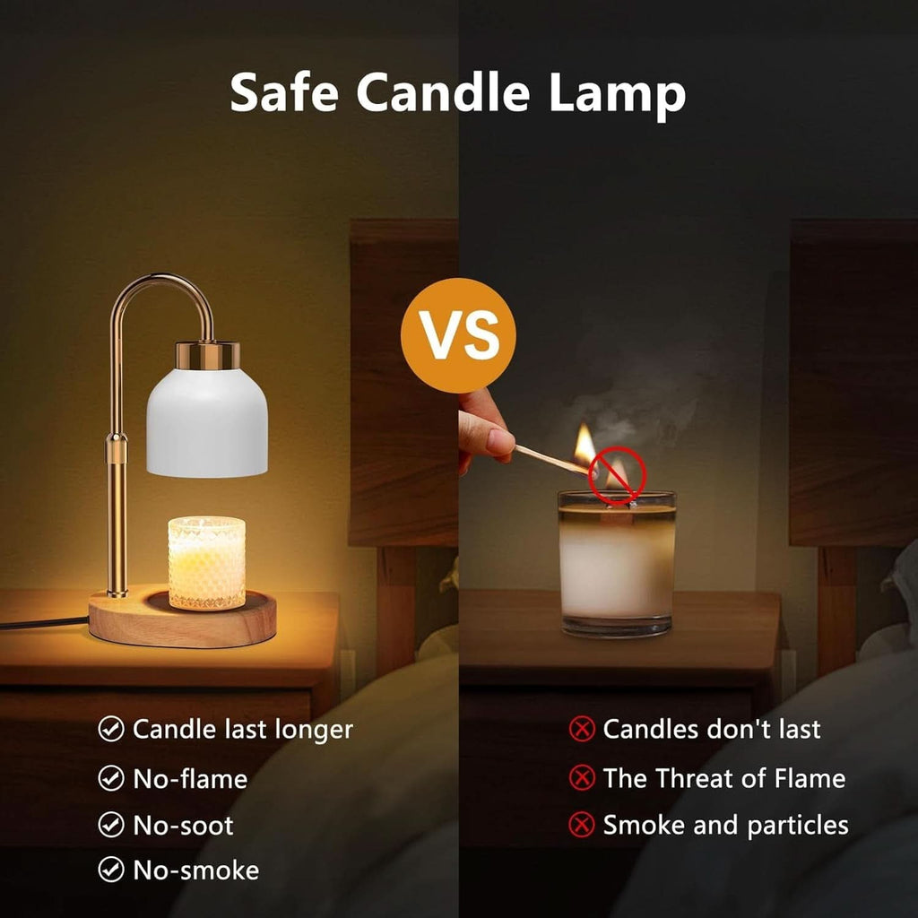 Adjustable Candle Warmer Lamp With Programmable Dimmer-3