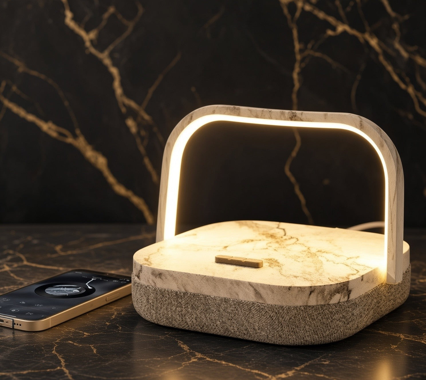 LanternLux — Lantern Lamp with Speaker & Wireless Charger