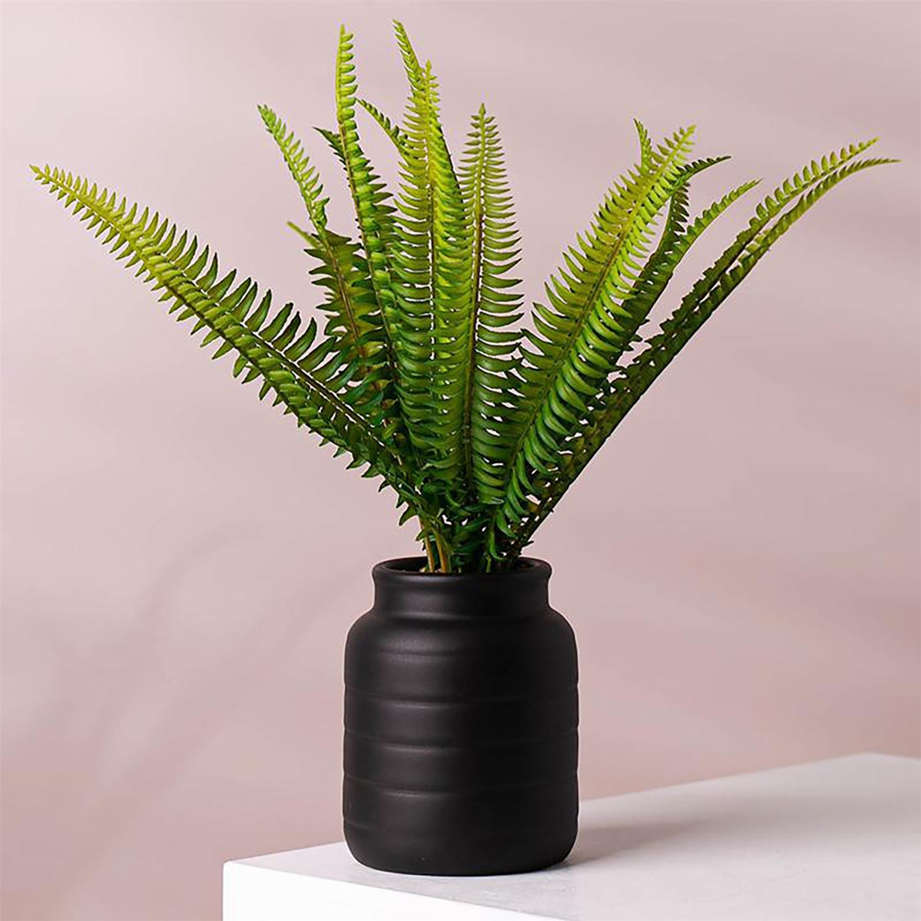 Black Vase Planter 13 x 13 x 14cm-1