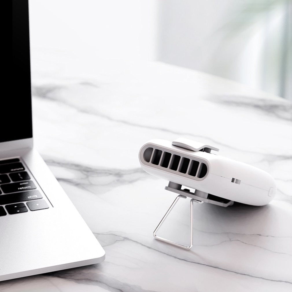 NeckBreeze Mini — Silent USB Rechargeable Neck Fan