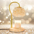 Candle Warmer Lamp Adjustable Height Crystal Lampshade-0