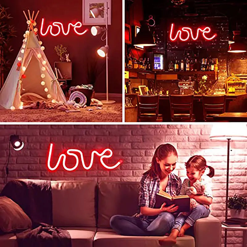 NeonLove — Pink Love LED Neon Light Sign