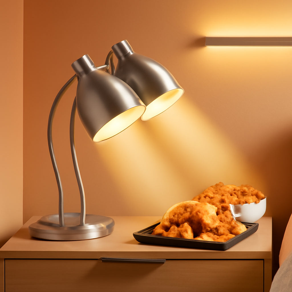 Food Heat Lamp 500W Stainless Steel Buffet Catering-0
