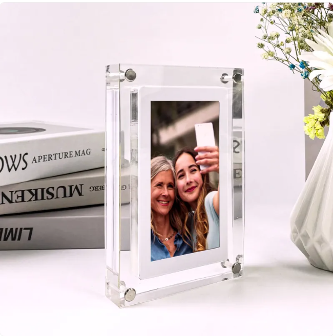 Acrylic Transparent Digital Photo Frame & Video Player