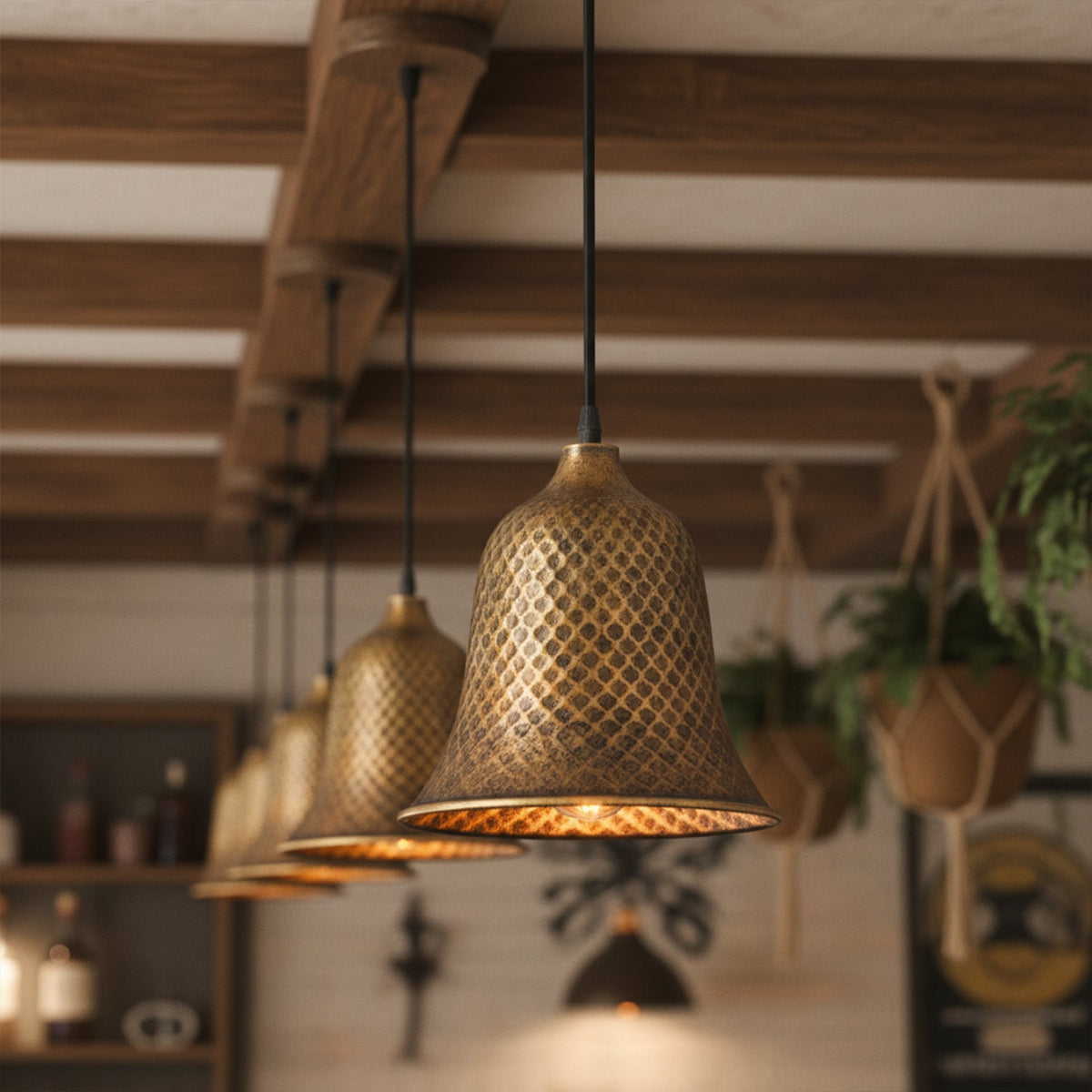 Bell Mini Pendant Light Metal Copper E27 ~6633-3