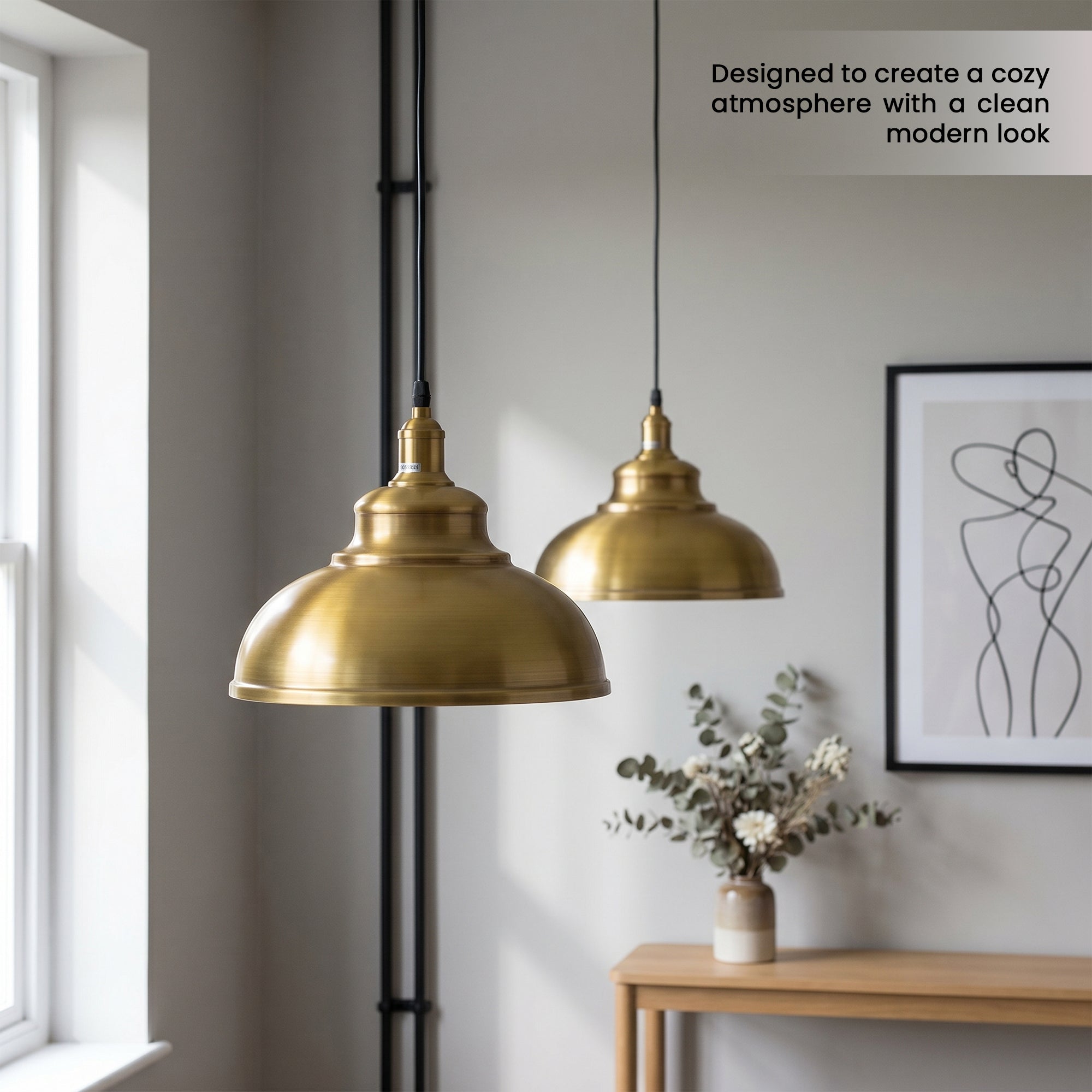 Vintage Industrial Metal Dome Pendant Light E27 Cord Fitting ~ 6030