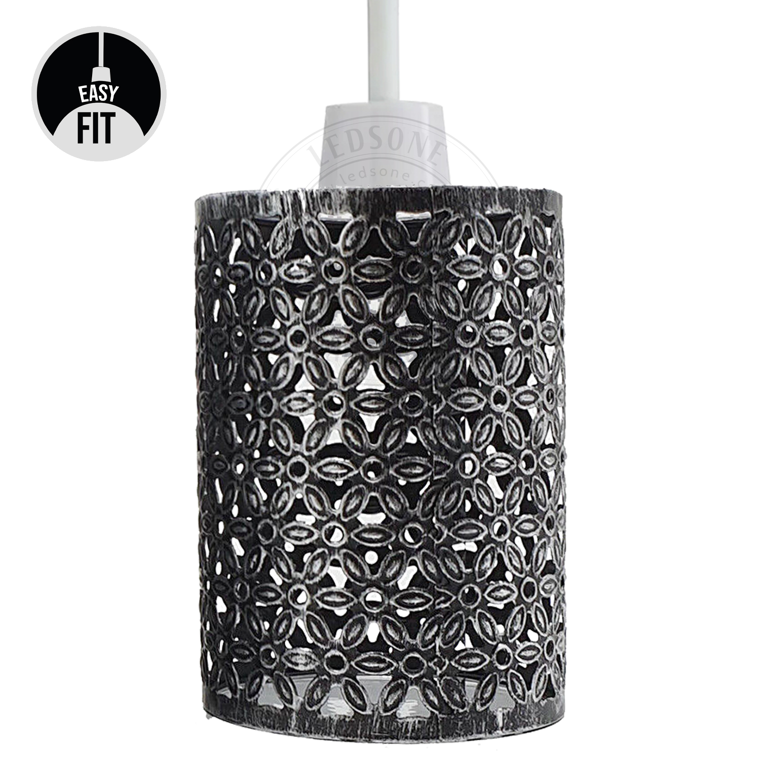 Industrial Drum Metal Wire Cage Easy Fit Ceiling Lampshade~2617